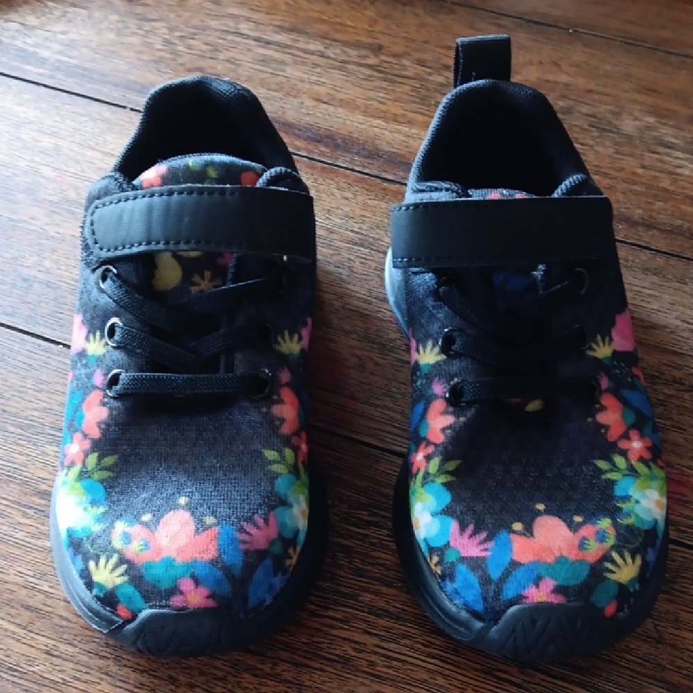 Fashion Shoes  Colorful Kids Shoes with Floral Design